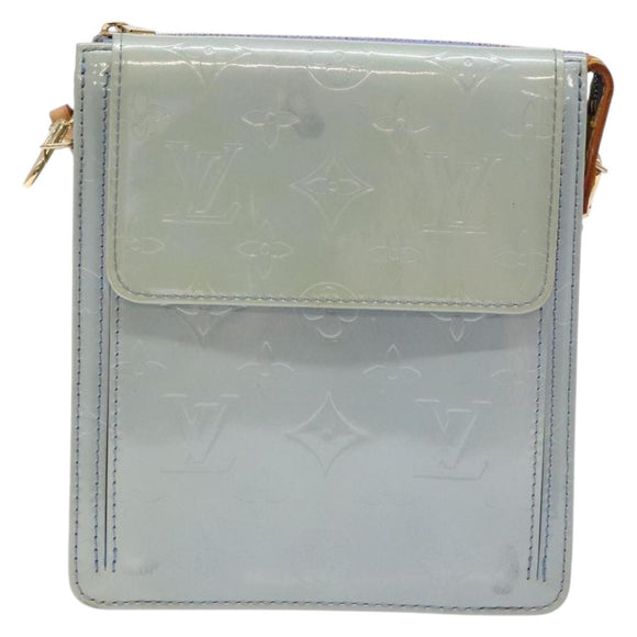 LOUIS VUITTON Monogram Vernis Motto Pouch Lavande M91224 LV Auth BA5520