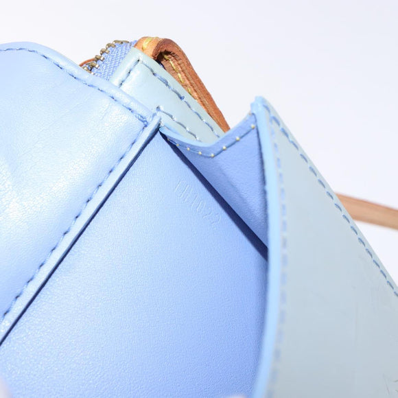 LOUIS VUITTON Monogram Vernis Motto Pouch Lavande M91224 LV Auth BA5520