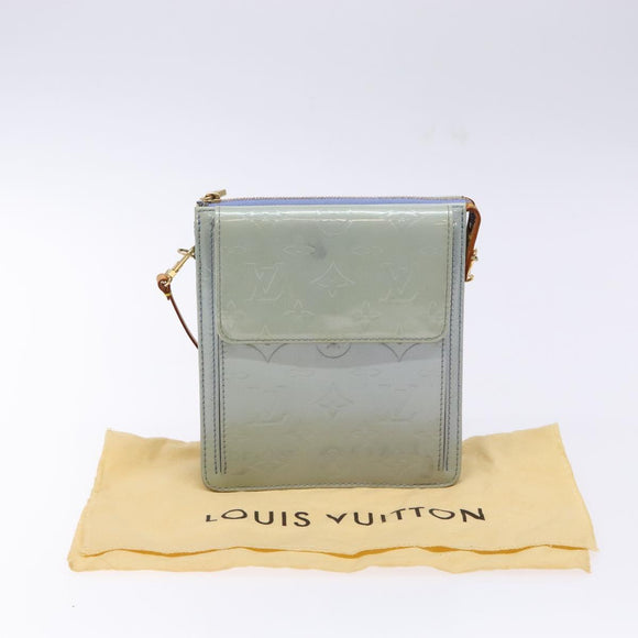 LOUIS VUITTON Monogram Vernis Motto Pouch Lavande M91224 LV Auth BA5520