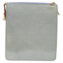 LOUIS VUITTON Monogram Vernis Motto Pouch Lavande M91224 LV Auth BA5520-2