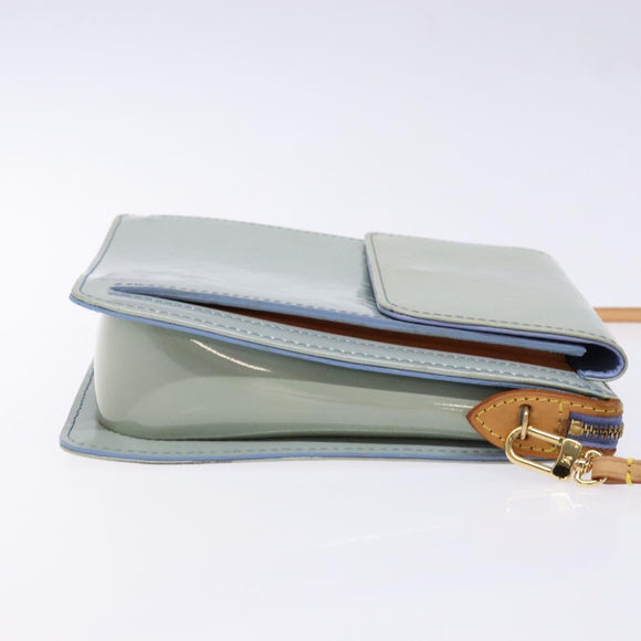 LOUIS VUITTON Monogram Vernis Motto Pouch Lavande M91224 LV Auth BA5520