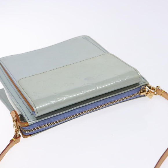 LOUIS VUITTON Monogram Vernis Motto Pouch Lavande M91224 LV Auth BA5520