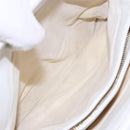 CHANEL COCO Mark Hand Bag Caviar Skin White Gold CC Auth BA5529-21