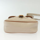 CELINE Shoulder Bag Leather Beige Gold Auth BA5533-5