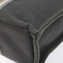 HERMES Fourre Tout PM Hand Bag Canvas Silver Gray Auth BA5534-9