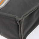 HERMES Fourre Tout PM Hand Bag Canvas Silver Gray Auth BA5534-15