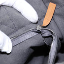 HERMES Fourre Tout PM Hand Bag Canvas Silver Gray Auth BA5534-12