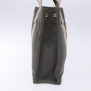 HERMES Fourre Tout PM Hand Bag Canvas Silver Gray Auth BA5534-3