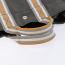 HERMES Fourre Tout PM Hand Bag Canvas Silver Gray Auth BA5534-7
