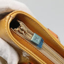 LOUIS VUITTON Monogram Vernis Houston Hand Bag Beige M91004 LV Auth BA5537-18