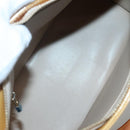 LOUIS VUITTON Monogram Vernis Houston Hand Bag Beige M91004 LV Auth BA5537-11