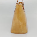 LOUIS VUITTON Monogram Vernis Houston Hand Bag Beige M91004 LV Auth BA5537-3
