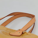 LOUIS VUITTON Monogram Vernis Houston Hand Bag Beige M91004 LV Auth BA5537-8