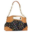 LOUIS VUITTON Monogram Multicolor Judy MM Bag 2Way Black M40256 Auth BA5540A-1