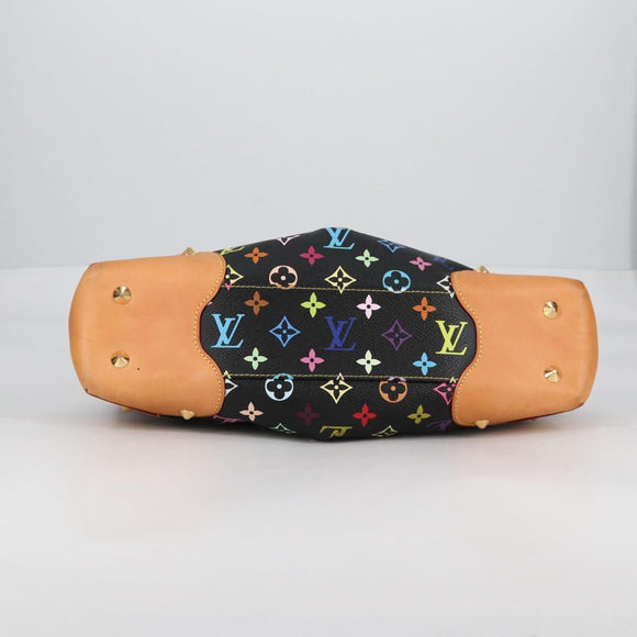 LOUIS VUITTON Monogram Multicolor Judy MM Bag 2Way Black M40256 Auth BA5540A