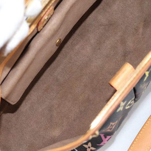 LOUIS VUITTON Monogram Multicolor Judy MM Bag 2Way Black M40256 Auth BA5540A