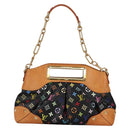 LOUIS VUITTON Monogram Multicolor Judy MM Bag 2Way Black M40256 Auth BA5540A-13