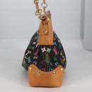 LOUIS VUITTON Monogram Multicolor Judy MM Bag 2Way Black M40256 Auth BA5540A-3