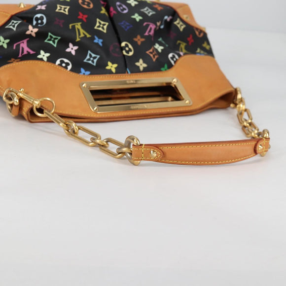 LOUIS VUITTON Monogram Multicolor Judy MM Bag 2Way Black M40256 Auth BA5540A