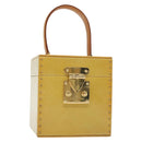 LOUIS VUITTON Monogram Vernis Bleecker Cosmetic Pouch Beige M91002 Auth BA5541-1