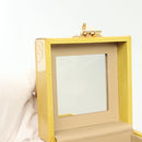 LOUIS VUITTON Monogram Vernis Bleecker Cosmetic Pouch Beige M91002 Auth BA5541-10