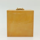 LOUIS VUITTON Monogram Vernis Bleecker Cosmetic Pouch Beige M91002 Auth BA5541-5