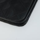 CHANEL Matelasse Chain Shoulder Bag Lamb Skin Black Gold CC Auth BA5545-11