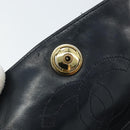 CHANEL Matelasse Chain Shoulder Bag Lamb Skin Black Gold CC Auth BA5545-17