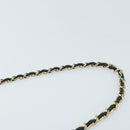 CHANEL Matelasse Chain Shoulder Bag Lamb Skin Black Gold CC Auth BA5545-8