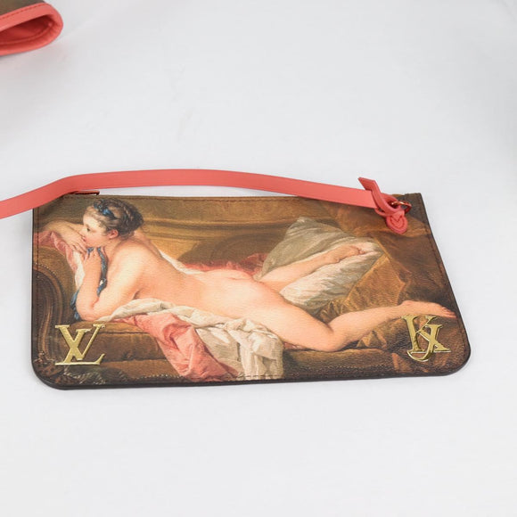 LOUIS VUITTON Masters Collection Boucher Neverfull MM Bag M43357 LV Auth BA5548M