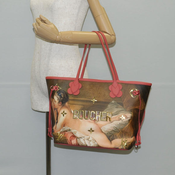 LOUIS VUITTON Masters Collection Boucher Neverfull MM Bag M43357 LV Auth BA5548M