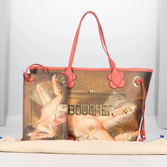 LOUIS VUITTON Masters Collection Boucher Neverfull MM Bag M43357 LV Auth BA5548M