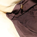 CHANEL Tote Bag Canvas Leather Beige CC Auth BA555-18