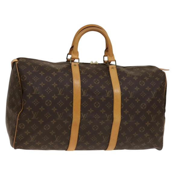 LOUIS VUITTON Monogram Keepall 50 Boston Bag M41426 LV Auth BA5550