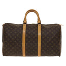 LOUIS VUITTON Monogram Keepall 50 Boston Bag M41426 LV Auth BA5550-2