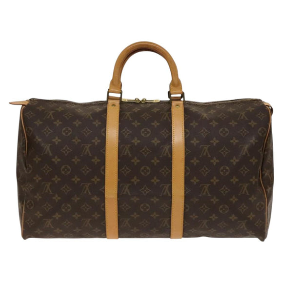 LOUIS VUITTON Monogram Keepall 50 Boston Bag M41426 LV Auth BA5550