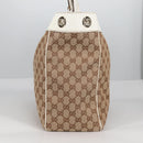 GUCCI GG Canvas Tote Bag Beige Gold 153033 Auth BA5552V-3
