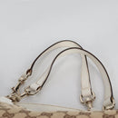 GUCCI GG Canvas Tote Bag Beige Gold 153033 Auth BA5552V-14