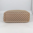 GUCCI GG Canvas Tote Bag Beige Gold 153033 Auth BA5552V-5