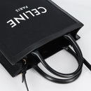 CELINE Vertical Cabas Tote Bag Canvas 2way Black Auth BA5554M-6