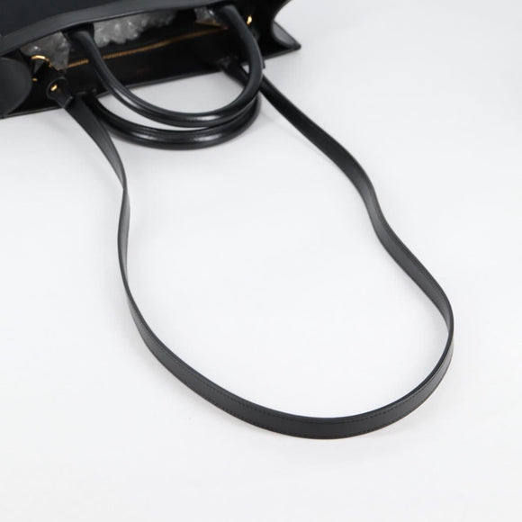 CELINE Vertical Cabas Tote Bag Canvas 2way Black Auth BA5554M