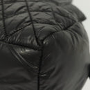 CHANEL Cococoon Hand Bag Nylon Black Silver CC Auth BA5555-14