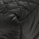 CHANEL Cococoon Hand Bag Nylon Black Silver CC Auth BA5555-15