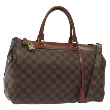 LOUIS VUITTON Damier Ebene Greenwich Hand Bag 2way N41337 LV Auth BA5559