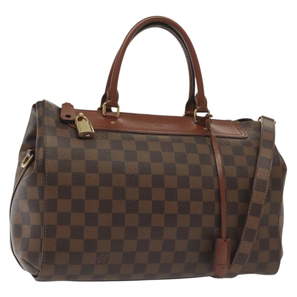 LOUIS VUITTON Damier Ebene Greenwich Hand Bag 2way N41337 LV Auth BA5559