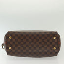 LOUIS VUITTON Damier Ebene Greenwich Hand Bag 2way N41337 LV Auth BA5559-12