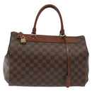 LOUIS VUITTON Damier Ebene Greenwich Hand Bag 2way N41337 LV Auth BA5559-2