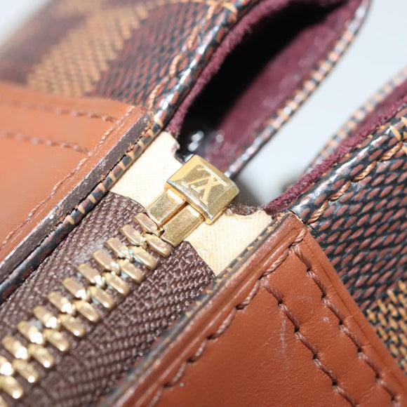 LOUIS VUITTON Damier Ebene Greenwich Hand Bag 2way N41337 LV Auth BA5559