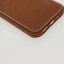 HERMES iPhone 12 & 12 Pro Case iPhone Case Leather Brown Auth BA5561-14