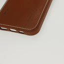 HERMES iPhone 12 & 12 Pro Case iPhone Case Leather Brown Auth BA5561-15